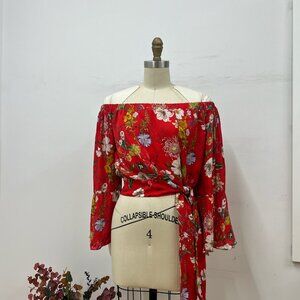 Parker Floral Ruffle Midi Dress